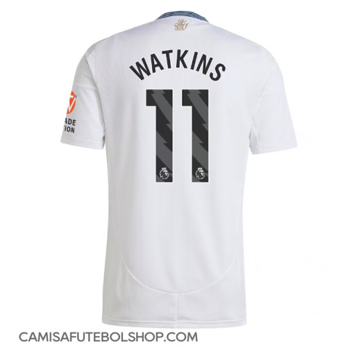 Camisa de time de futebol Aston Villa Ollie Watkins #11 Replicas 2º Equipamento 2024-25 Manga Curta